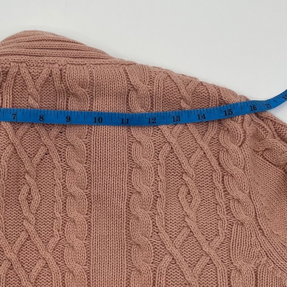 MNG Knit Patterns Cardigan Sweater, Wool+Cotton, Warm & Cozy - Picture 12 of 13